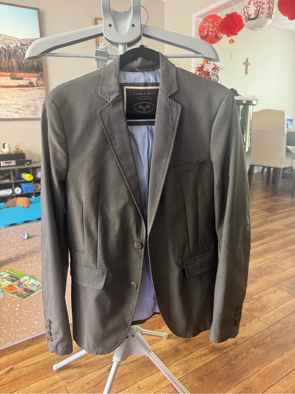 Zara Dark Gray Men's  BLAZER